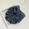 Tela de Color Sólido con Textura Mate Anillo Grande para Bol Grande Cuerda para el Cabello Grande Cuerda para el Cabello de Sentido Avanzado Accesorios para el Cabello de Cuatro Estaciones Anillo para el Cabello