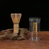 Batidor de Té Estilo Japonés al por Mayor Batidor para Matcha Pincel Mezclador Batidor de Bambú Bambú Blanco y Morado Herramienta para Revolver Matcha