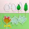 3 ou 5 folhas margarida flor flip doce pirulito molde DIY Biscoito chocolate molde bolo decoração plug-in