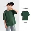 Camiseta de Manga Corta de Algodón Puro con Estampado de Letras para Niños Duoduo 2026 Nuevo Verano Bordado de Letras para Niños Estilo Moderno de Media Manga