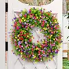 Zong Hong Roupa de Primavera Transfronteiriça Decoração Festival de Flores Simulado Primavera Roupa de Eucalipto Pendente de Porta