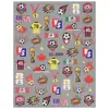 Set de Calcomanías para Uñas Temáticas del Mundial con Múltiples Elementos de Fútbol de Selecciones Nacionales Decoraciones de Uñas en Relieve Tridimensional 5D