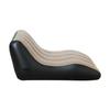 Sofá Sillón Inflable en Forma de S Portátil Plegable PVC Flocado Exterior Hogar Sofá Perezoso con Bomba Opcional Color