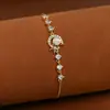 Moda Estilo Coreano Nuevo Pulsera de Ojo de Gato Piedra Lunar para Mujer ins Micro-incrustación Circonia Súper Brillante Lujo Ligero Exquisita Joyería de Mano Tendencia