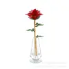 Adornos Artesanales de Rosas de Cristal Florecientes Día de los Caídos Tanabata Día de San Valentín Regalo para Esposa y Novia