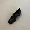 Zapatos Mary Jane súper suaves de piel de oveja, estilo vintage francés, punta cuadrada, piel genuina para mujer, con correas cruzadas, lazo y tacón de bloque bajo y cómodo