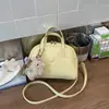 Bolsa Boston Feminina 2025 Nova Primavera e Verão Tendência Moda Simples Bolsa de Ombro Crossbody Bolsa Almofada