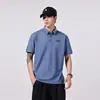 Ropa de Hombre Xintang Camisa POLO de manga corta estilo americano para hombre, camiseta de manga corta para hombre, corte holgado, cuello camisero, camisa de verano