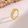 Anillo Redondo de Zirconia para Mujer, Estilo Francés, Dulce Diseño de Micro-Setting, Estilo de Nicho, Anillo Versátil, Regalo para Novia