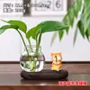 Gatito pescando, panda, rana, gato siamés, planta pothos, jarrón hidropónico, adorno de escritorio, decoración de escritorio de oficina