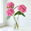 Ramo de una sola flor de hortensia artificial grande para decoración de escenas, decoración de bodas y hoteles, ramo de mano de hortensia, flores secas, flores artificiales