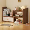 Prateleira de Armazenamento de Mesa Estante de Mesa Canto de Mesa Doméstica Prateleira Vertical de Escritório Prateleira de Arquivo Multicamadas