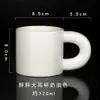 Taza Gordita Taza de Cerámica Nicho Simple Asa Grande de Oreja Taza de Agua de Cerámica Hecha a Medida LOGOTIPO Regalo de Hotel