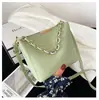 Bolsa balde popular com textura de celebridade da internet para mulheres 2024 nova tendência da moda estilo ocidental versátil bolsa de ombro tiracolo ins para mulheres
