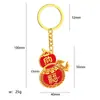 Chaveiro Pingente Ano do Cavalo Personalizado para Ganhar Dinheiro Imediatamente Chaveiro de Presente Multifuncional Divertido Pingente Comemorativo Souvenir