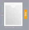Saco Adesivo de Filme Macio Transparente Pode Ser Colado na Caixa de Virada Porta-Cartão Autoadesivo com Material Plástico Adesivo Saco para Cartão de Identificação
