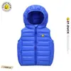 Nueva Chaqueta Ligera de Algodón Cálido para Niños Pequeños, Medianos y Bebés, Chaleco con Capucha Simple Versátil para Usar por Encima, Envío Directo de Una Pieza