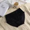 Lencería Sexy de Lujo Ligero para Mujer, Cintura Media-Alta, Satén Suave Puro, Sin Costuras, Refuerzo 100% Algodón, Transpirable y Ligero, Encaje, Bragas para Mujer