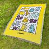 Manta de camping bohemia, manta de picnic, manta de algodón multifuncional, tapiz jacquard, manta de sofá, alfombra de camping para exteriores