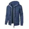 Nueva Sudadera con Capucha de Punto Jacquard Casual Deportiva para Hombre