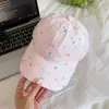 Estilo Coreano Dulce Floral Pequeño Fresco Gorra de Pico para Mujer Primavera Verano Viaje Ala Ancha Versátil Protección Solar Adelgazante Cara Gorra de Béisbol