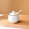 Tarro de Condimentos de Cerámica Tarro de Condimentos Simple Japonés Caja Botella Tarro de Condimentos Caja Botella Salero Aceitero Tarro de Chile Vinagrera Tarro de Condimentos