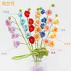 Flores Feitas à Mão DIY Materiais para Fazer Flores Decoração Tricô DIY Flores Artificiais Prontas Rosa Embalagem Dia dos Namorados Trepadeira