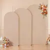 Cubierta de Tela para Arco de Boda de Tres Piezas Transfronteriza Decoración de Fondo Set de Montaje para Fiesta de Cumpleaños Forma de Cubierta de Tela Semicircular