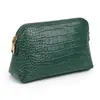Set de tres piezas de bolsa de maquillaje con patrón de cocodrilo transfronterizo, impermeable, lujo ligero, gran capacidad, alta gama, bolsa de tocador de viaje conveniente