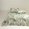 Lençol de Cama Espesso Classe A 100% Algodão Escovado de Inverno, Estilo Nórdico Lençol de Cama de Solteiro e Casal, 100% Algodão Puro, Espessado, Delicado e Amigo da Pele