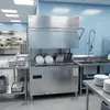 Máquina de Lavar Louça Comercial de Alta Temperatura com Tampa Aberta, Totalmente Automática, Aço Inoxidável 304, para Uso em Hotéis e Cafeterias, Fornecimento Direto do Fabricante