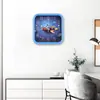 Reloj de Pared Cuadrado Moderno Minimalista Sala de Estar Silencioso Creativo Reloj de Cuarzo Plástico Elegante Dormitorio Decoración de Reloj de Pared