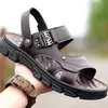 Ventas Directas de Fábrica Sandalias para Hombre Antideslizantes Impermeables Suela Suave Verano Zapatillas Resistentes al Desgaste Sandalias de Playa de Doble Propósito para Hombre