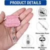 Carrete de Insignia Retráctil Más Vendido de Amazon con Pinza de Gato Acrílica y Pinza de Insignia con Purpurina al por Mayor