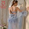 Meiliiko Sexy Escote Profundo Pura Pasión Falda Corta Corte Fluido Encaje Tirantes Espalda Descubierta Encaje Sexy Camisón 2258