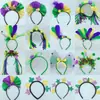 Adornos de Carnaval Europeos y Americanos de Fábrica Diademas de Carnaval Regalos para Fiestas de Carnaval Adornos Amarillos Verdes Púrpuras