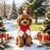 Conjunto de diadema y bufanda navideña más vendido transfronterizo para perros y gatos, suministros navideños para gatos y perros
