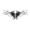 Pegatina de Tatuaje Herbal Sexy de Súcubo Personalizado para el Abdomen Femenino Alas de Súcubo Impermeable de Larga Duración Pegatina de Tatuaje Abdominal Privado Femenino