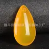 Venda Direta de Fábrica de Pingentes de Calcedônia em Forma de Gota d'Água, Joias de Jade, Pingentes de Jade em Forma de Coração de Ágata, Acessórios para Presente Atacado