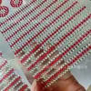 Acrílico largo autoadhesivo Diamante decorativo plástico herraje marco álbum funda de teléfono 3 filas chapa de diamante larga