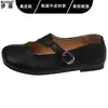 Zapatos planos ultrablandos de piel auténtica que no cansan los pies, zapatos de mujer para ir al trabajo, zapatos de piel de corte bajo para combinar con faldas, zapatos Mary Jane, bailarinas