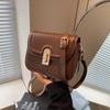 Cross-border Super Popular Pequena Bolsa Feminina 2024 Nova High-end Sense Lock Pequena Bolsa Quadrada Retro All-match Bolsa de Ombro Crossbody