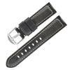 Venta al por mayor, tarjeta aplicable para correa de reloj, capa de cabeza, cuero de vaca, accesorios de reloj, correa de negocios de cuero encerado con aceite de 20 mm
