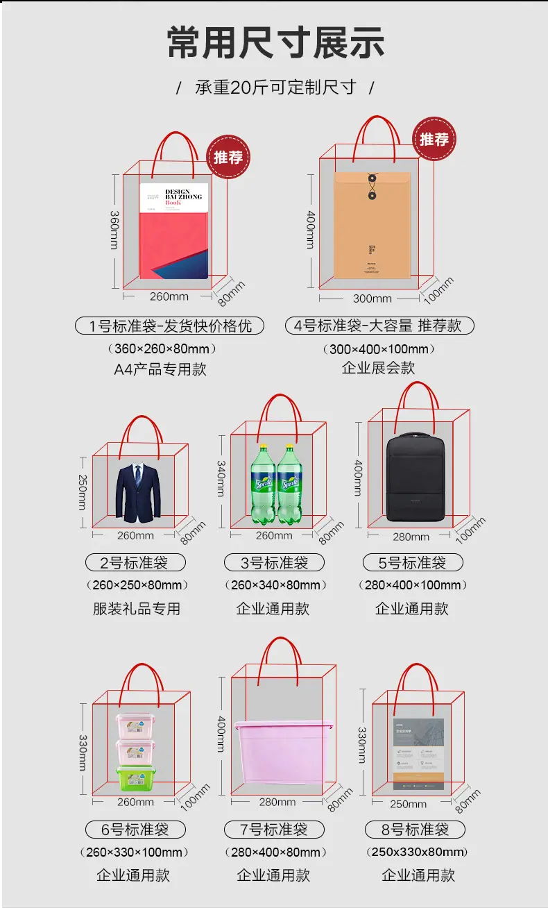 常用尺寸展示