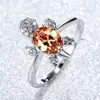 Anillo de tortuga colorido de platino y diamante azul más vendido transfronterizo moda para hombres y mujeres anillo simple una generación de venta al por mayor