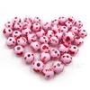 Nuevas cuentas de madera de arte, cuentas redondas de loto de 16 mm, para el Día de San Valentín, XO Love Cupid, accesorios de joyería DIY, cuentas sueltas, cuentas de madera.