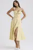 Transfronteiriço 2024 Amazon Amazon Verão Temperamento Moda Sling Vestido Europeu e Americano Saia Mulher