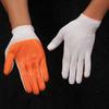 Guantes de protección laboral de caucho para maquinaria colgante, venta al por mayor, transpirables, para construcción de sitios, ingeniería, guantes de protección de caucho semicolgantes.