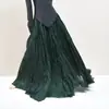 Falda Plisada Texturizada para Mujer Nueva Colección Primavera Verano 2026 Falda Larga con Dobladillo Ancho Falda Simple de Textura de Algodón y Lino