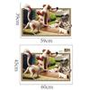 Adesivos de Parede Novo Estilo Chanzui Cachorrinho Churrasco Quarto Infantil Quarto Desenho Animado Divertido Fundo Decorativo Adesivos de Parede XH6243
